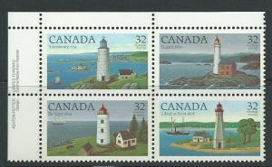 Canada SG 1128a Block of 4 top corner left MUH  1128/31