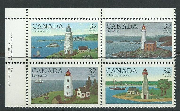 Canada SG 1128a Block of 4 top corner left MUH  1128/31