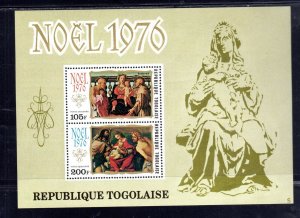 TOGO #C297a 1976 CHRISTMAS MINT VF NH O.G S/S2