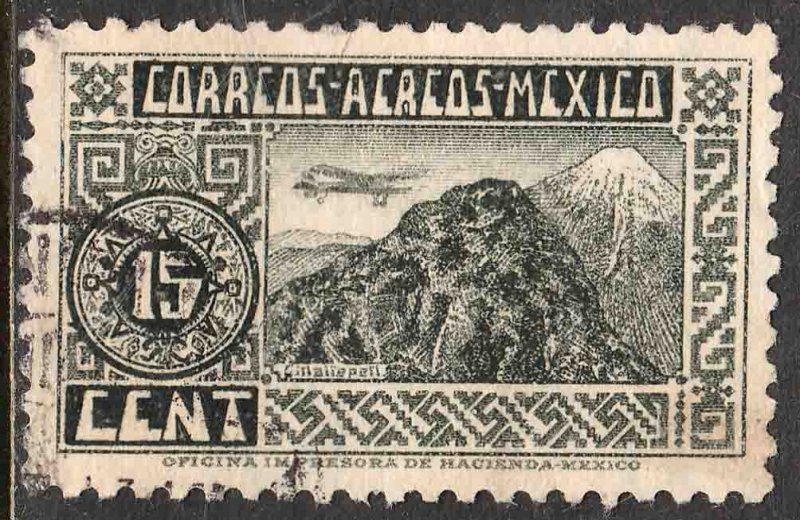 MEXICO C67, 15¢ ORIZABA VOLCANO. USED. VF. (554)