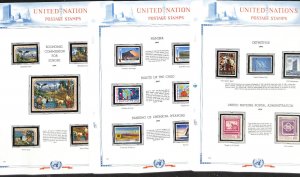 United Nations Stamp Collection in White Ace Album, Mint NH, 1991-1995