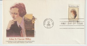 SC1926 Edna St Vincent Millay Fleetwood FDC