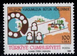 TURKEY Scott 2413 MNH**  1988 Telco stamp