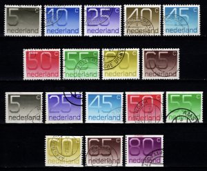 Netherlands 1976-2001 Definitives, perf. & perf. 2 sides, Part Set [Used]