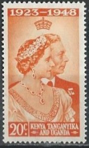 KUT 90 (mh) 20c Silver Wedding, org (1946)