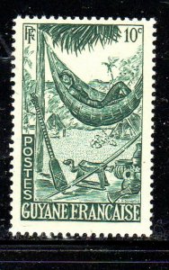 FRENCH GUIANA #192  1947  10c  HAMOCK     MINT  VF NH  O.G