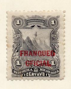Nicaragua 1893 Early Issue Fine Mint Hinged 1c. Official Optd 323775