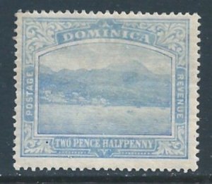 Dominica #53a MH 2 1/2p Roseau, Capital - Bright Blue