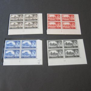 Great Britan 1967 QEII SG 759-762 set Plate BLK(4) MNH