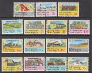 St Kitts Nevis 355-369 MNH VF