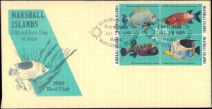 Marshall Islands, Worldwide First Day Cover, Fish