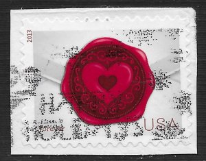 US #4741 (46c) Love - Envelope with Wax Seal