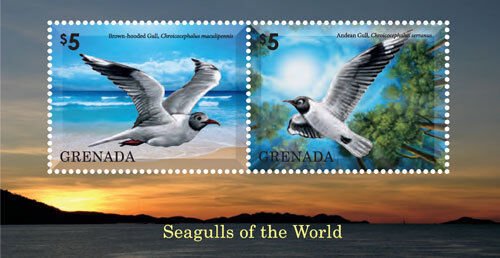 Grenada 2014 - Seagulls of the World - Souvenir Stamp Sheet - Scott #4014 MNH