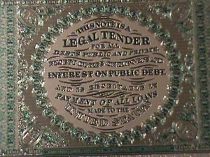 ​UNITED STATES-1862 CAT.#134- 24 KARAT GOLD REPLICA $100-VF WITH CERTIFICATE