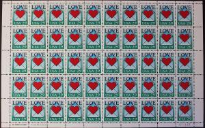 US #2618 Mint Sheet LOVE wedding