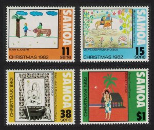 Samoa Christmas Children's Pictures 4v 1982 MNH SG#629-632