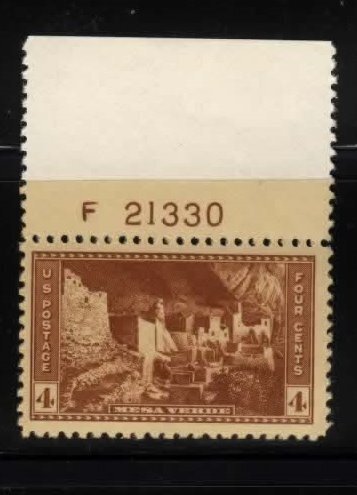 743 MNH plate number single TF21330