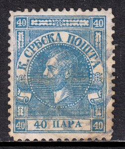 Serbia - Scott #6 - Used - Spacefiller with faults - SCV $125