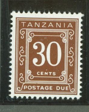 Tanzania #J4b Mint (NH) Single