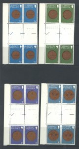 Guernsey 173-88 MNH gutter pairs blks of 4 cgs