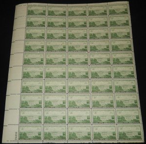 MALACK 990 3c Executive Mansion, Full Sheet, F/VF OG..MORE.. sheet990