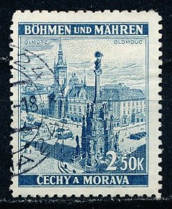 Bohemia and Moravia #34 Single Used