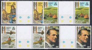 1981 Falkland Islands 329-332x2+Tab Prince Philip 6,50 €