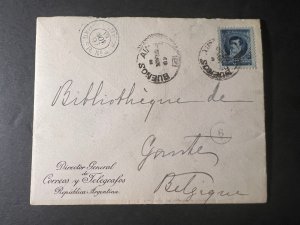 1897 Republic of Argentina Cover Buenos Aires to Ghent Belgium Library