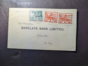 1944 England British Channel Islands Cover Jersey to Guernsey CI Barclays Bank