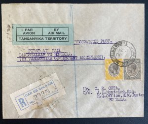 1931 Dar Es Salaam Tanganyika First Flight Airmail Cover To Mombasa Kenya