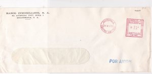 Guatemala 1970 Banco Inmobiliario S.A. Airmail Large Stamps Cover ref R 18618