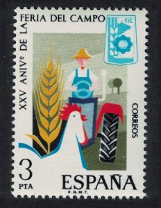 Spain Tractor Agriculture 1975 MNH SG#2308