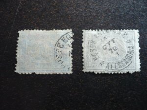 Stamps - Egypt - Scott# 20-21 - Used Part Set of 2 Stamps