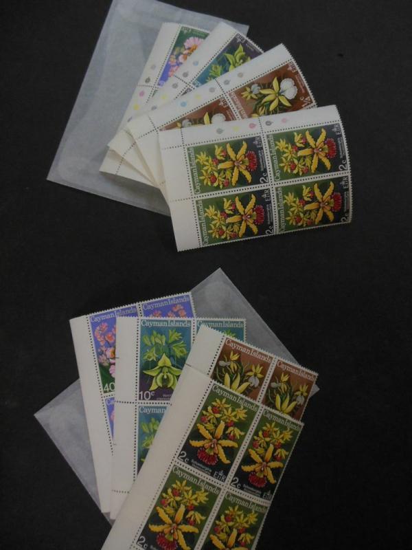 CAYMAN : 1971. Scott #287-90 Orchids. 58 Complete sets. All VF, MNH. Cat $571.00