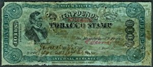 1883, Springer TF159, 10 lb Tobacco Revenue taxpaid