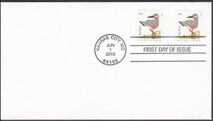 US 4997 Coastal Birds Red Knot (coil) CDS FDC 2015
