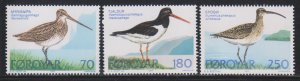 Faroe Islands,  Birds (SC# 28-30) MNH SET