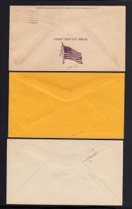 FDC: Scott #657 2c Sullivan (3) Different Cachets 