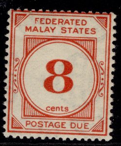 MALAYSIA - Federated Malay GV SG D4, 8c red, LH MINT.