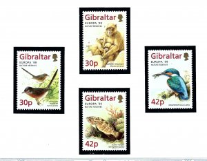 Gibraltar 794-97 MNH 1999 Europa Nature Reserves   (KA)