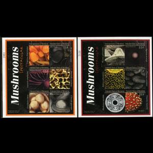 MICRONESIA 2000 - Scott# 381-2 Sheets-Mushrooms NH