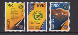 Netherlands Antilles  #757-759  MNH   1996   Lions club