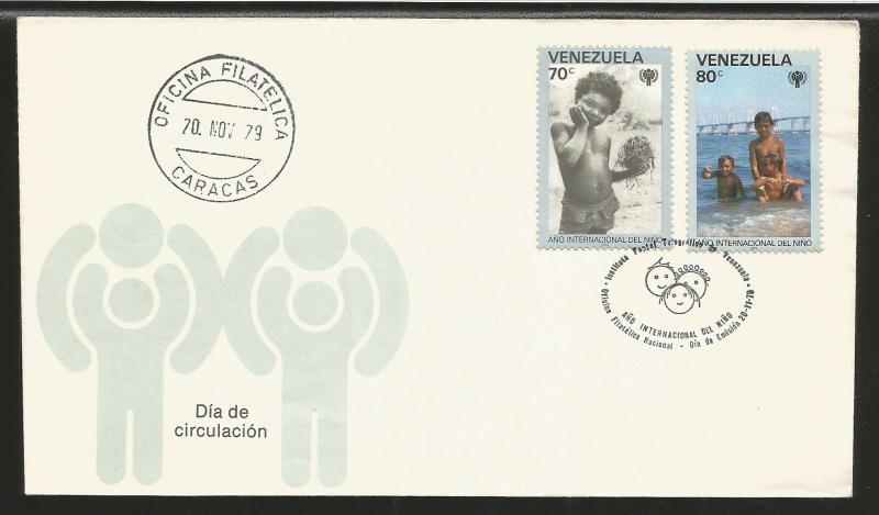 E)1979 VENEZUELA, INTERNATIONAL YEAR OF THE CHILD, FDC