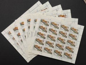 U.S. Used Stamp Scott #2482 $2 Bobcat Lot of 6 Sheets of 20. Choice!