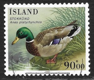 Iceland #645 90k Anas Platyrhynchos Duck ~ Used