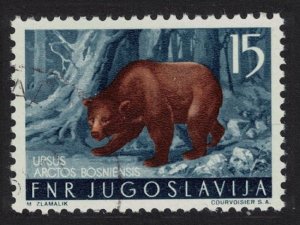 Yugoslavia Brown bear Wild Animal 1954 Canc SG#768 MI#741