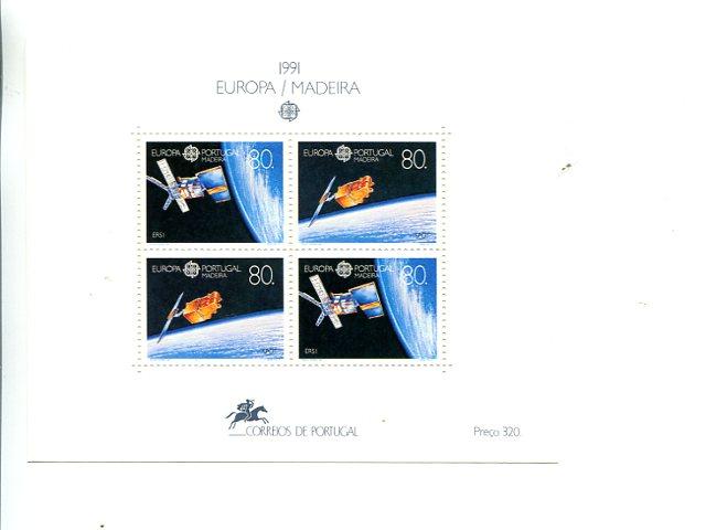 Portugal  Madeira 1991 Europa mini sheet   Mint VF NH