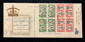 1947 Southern Rhodesia, First Day Cover of Royal Visit of King George VI & Elizabeth