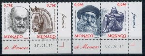 Monaco 2011 MNH Stamps Scott 2620-2621 Art Sculpture Horse