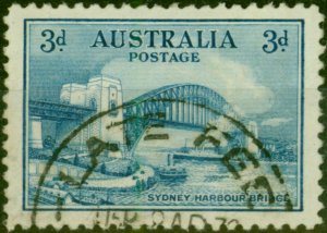 Australia 1932 3d Blue SG142 V.F.U 